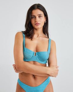 Bik Bok iw itaalia lurexi top türkiissinine Riietus V00P398