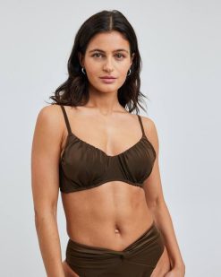 Bik Bok iw kreeka top tumepruun Riietus V00P387