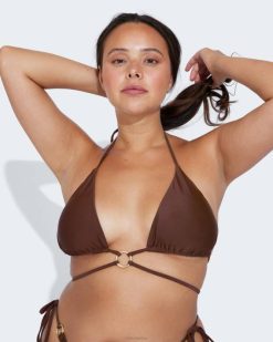 Bik Bok iw saint-tropez top tumepruun melanž Riietus V00P405